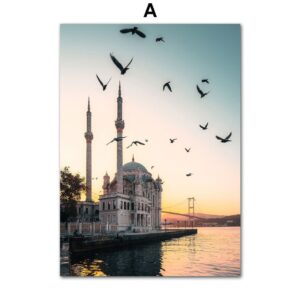 World's Notable Landmark Gallery Wall Canvas Art - Image 5