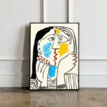 Picasso The Kiss Exhibition Poster Wall Art Print
