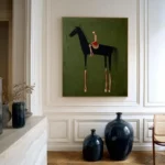 Horse Rider Wall Art Print