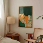 Emerald Green Tiger Wall Art Print