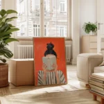 Woman Reading Book Wall Art Print