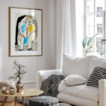 Picasso The Kiss Exhibition Poster Wall Art Print