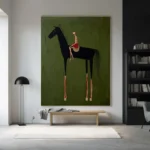 Horse Rider Wall Art Print