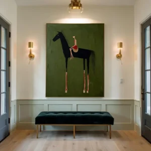 Horse Rider Wall Art Print