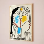Picasso The Kiss Exhibition Poster Wall Art Print
