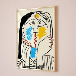 Picasso The Kiss Exhibition Poster Wall Art Print
