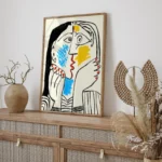 Picasso The Kiss Exhibition Poster Wall Art Print