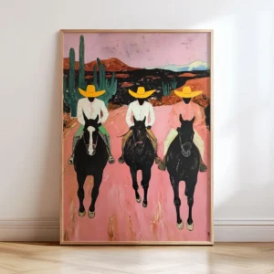 Southwestern Cowboys Wall Art Print