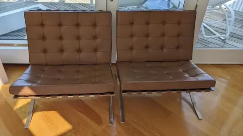 Barcelona Chair and Ottoman Replica | Mies van der Rohe Design photo review
